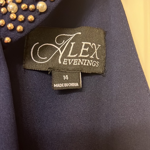 Navy Blue evening dress - Picture 4 of 5